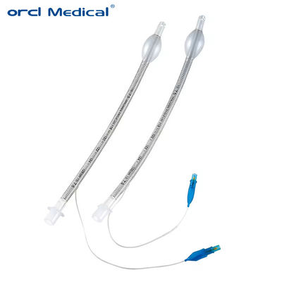 ท่อ Endotracheal ที่กระชับกระจายใส พร้อมสาย Radio Opaque สําหรับการระบุตัวอย่างง่ายในวิธีการแพทย์