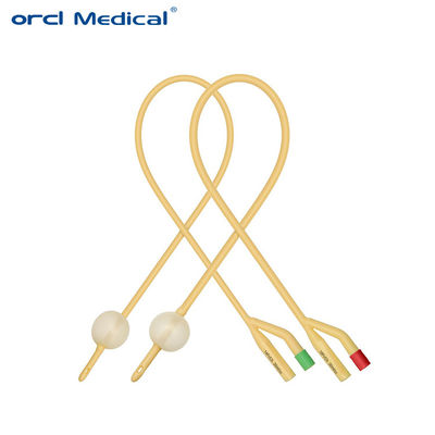 2 Way 3 Way 1 Way Latex Foley Catheter แคทเทอเรอร์ปัสสาวะที่ใช้ได้เพียงครั้งเดียว