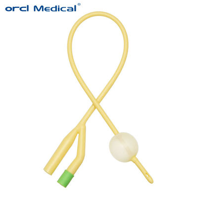 OEM Latex Foley Catheter ระดับการแพทย์ Foley Balloon Catheter 3 ทาง / 2 ทาง