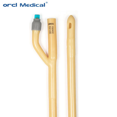 ขายปลีก ทันทีสําหรับการแพทย์ กระบวนการจมปัสสาวะสีเหลือง 2 Way 3 Way Fr6-30 Latex Foley Catheter