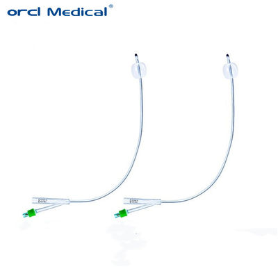 ชุดสวนปัสสาวะชนิดสามทางซิลิโคนแบบใช้แล้วทิ้งของ Orcl พร้อมสายสวนปัสสาวะลาเท็กซ์