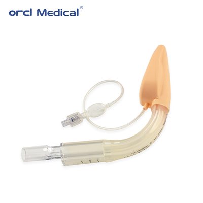 การใช้ ICU อุปกรณ์ทางการแพทย์ปลอดสาร Latex หลอดคู่ Laryngeal Mask Airway มาตรฐานซิลิโคน #2-5# ขนาด พร้อม CE ISO13485